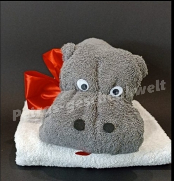 Handtuchfigur Nilpferd